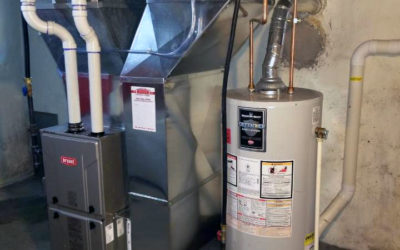 Gas furnace and humidifier